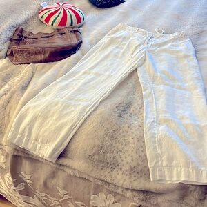 White linen pants by style and Co